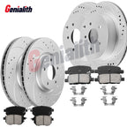 Front & Rear Brake Rotors + Ceramic Brake Pads for Nissan Murano (2005–2007)