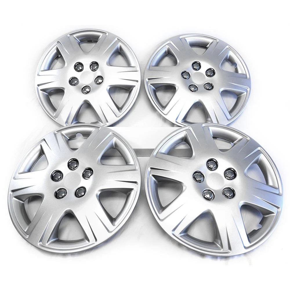 Wheel Cover Hubcaps Push On Silver for Toyota Corolla (2005–2008)