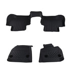 Set of 2 Black Anti-Slip TPE Floor Mats for BMW X3 X4 (2018–2025)