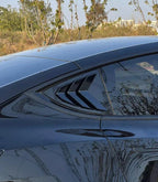 Side Rear Window Louver Shutter Cover for Tesla Model 3 (2017–2023)