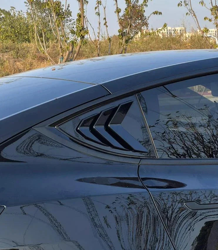 Side Rear Window Louver Shutter Cover for Tesla Model 3 (2017–2023)