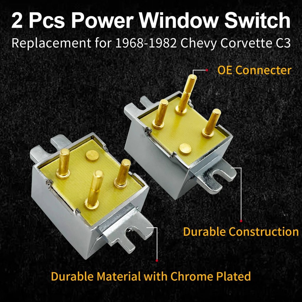 2X Power Window Switch for Chevy Corvette C3 (1968-1982)