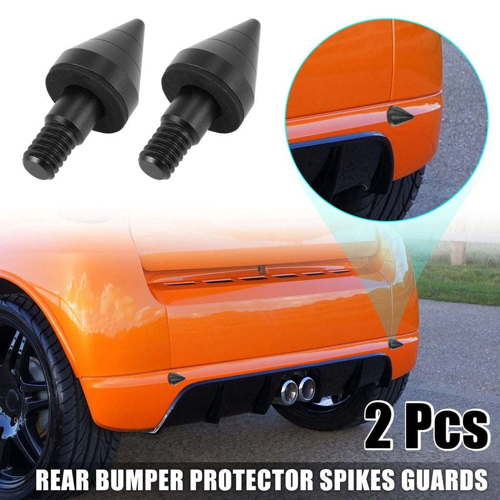 2pcs Black Rear Bumper Protector Guard for Mercedes-Benz Smart Fortwo (2007–2014)