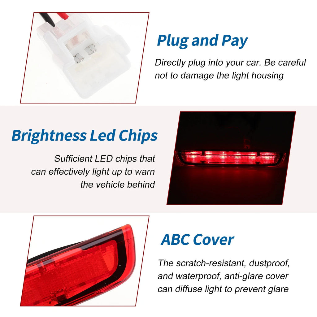 Red LED Third Brake Light for Toyota Yaris Mk3 (2012–2020) No. 815700D150