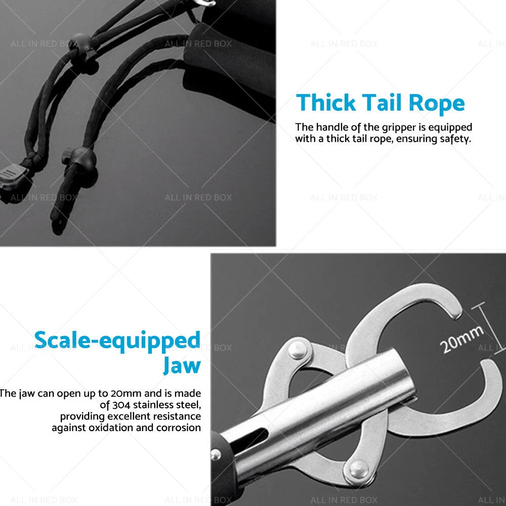 Stainless Steel Fish Lip Grabber Gripper Tool for Fishing (30KG)