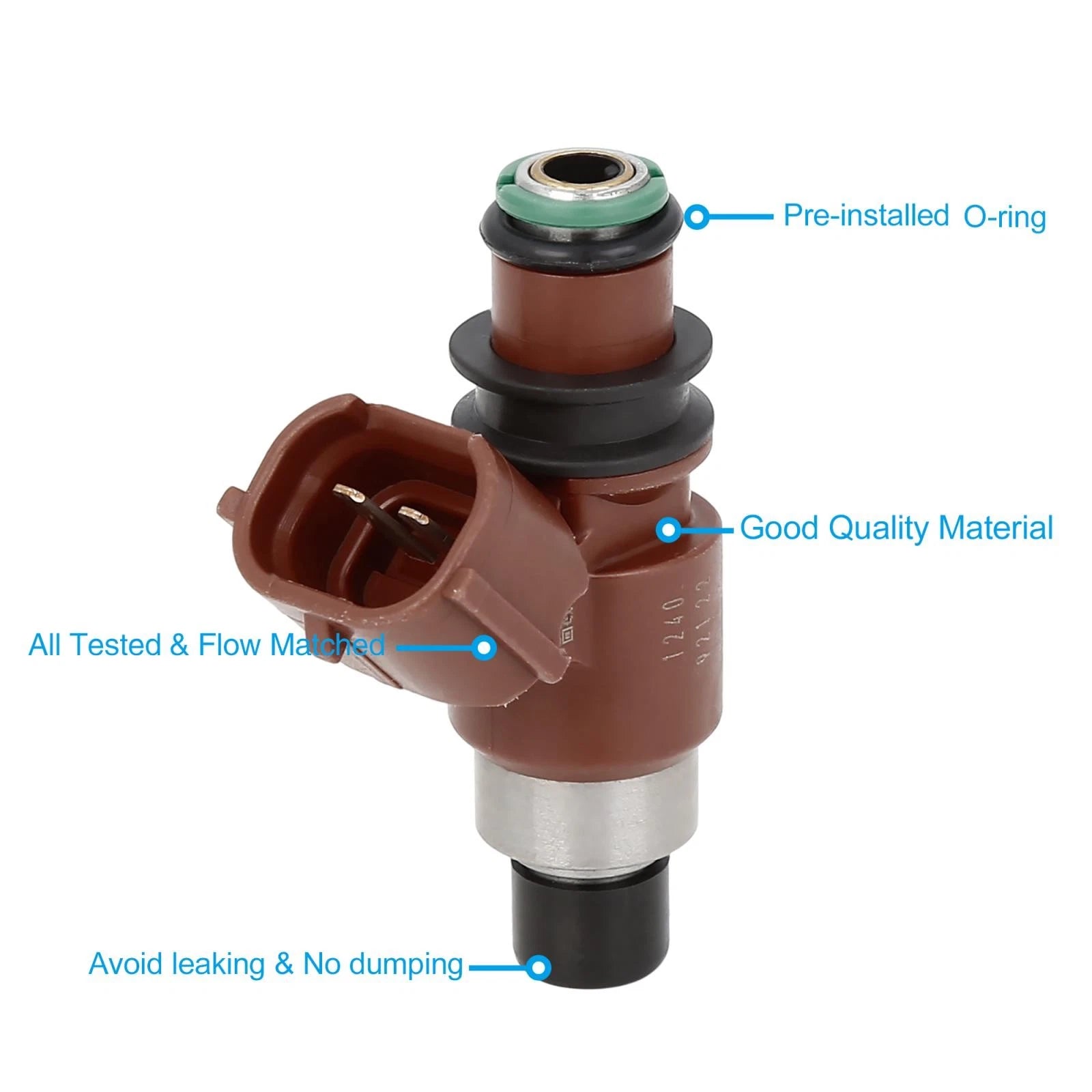 Set of 4 Fuel Injectors for Honda CB500F CB500X CB500XA (2013–2018) 16450-MFJ-D01