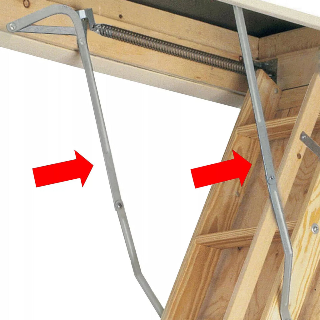 Pair of Spreader Hinge Arms for Werner Attic Ladder (2006 and Older)