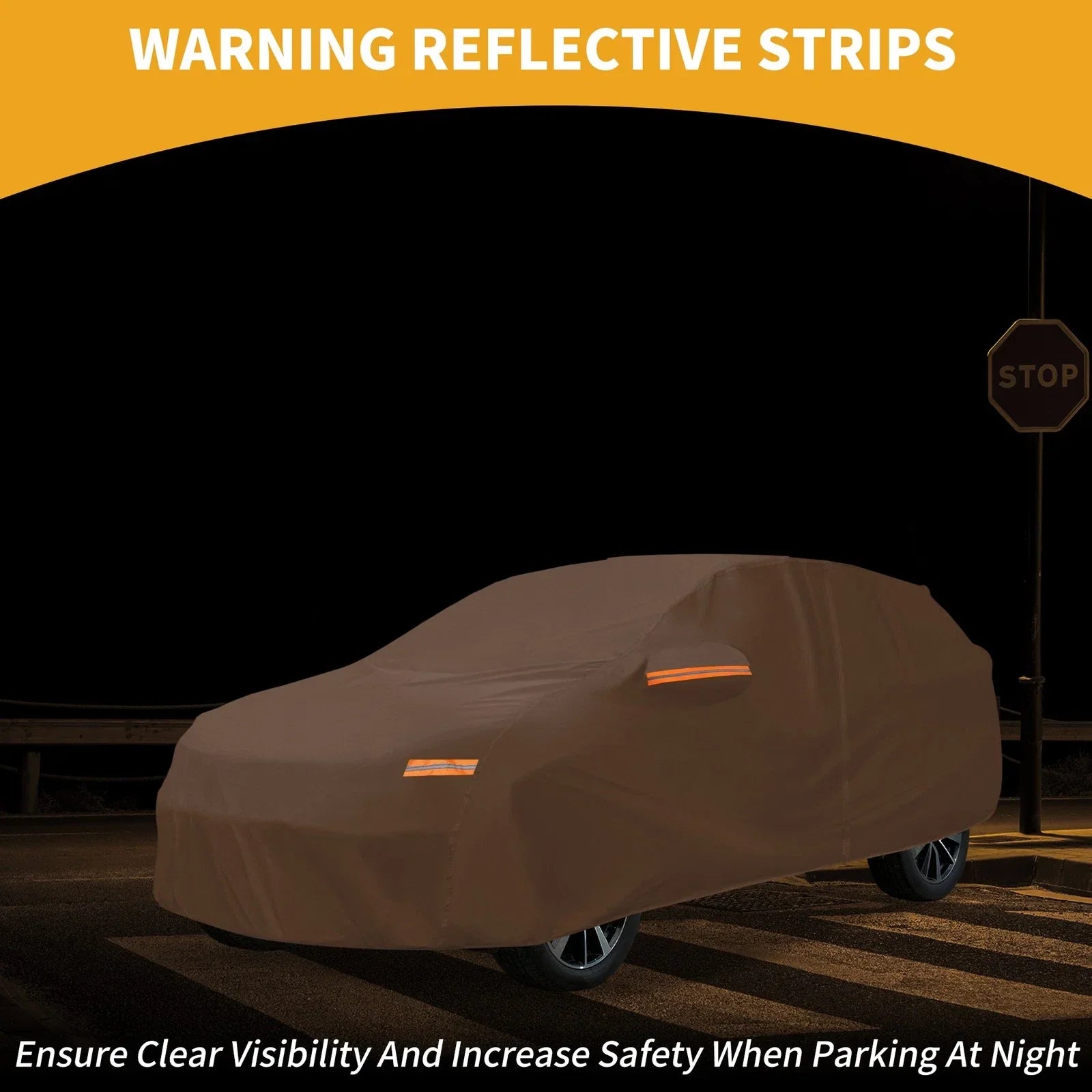 Waterproof All Weather Car Cover for Honda HR-V (2016-2023) - Orange 210D-PU