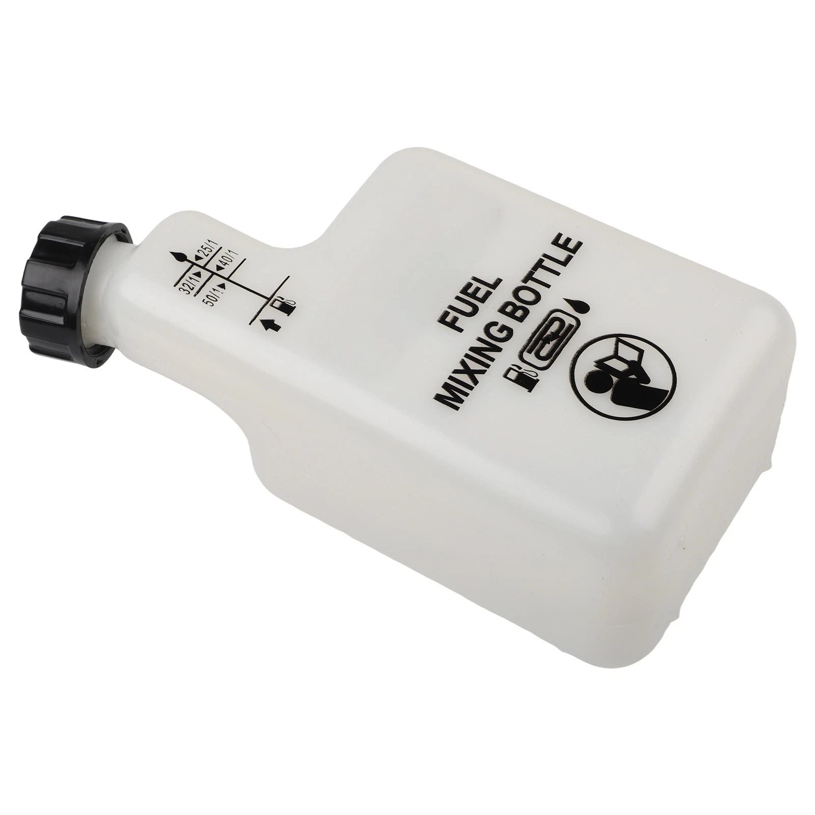 Fuel & Oil Mixing Bottle for Chainsaws & Brushcutters (1L, White Cap)