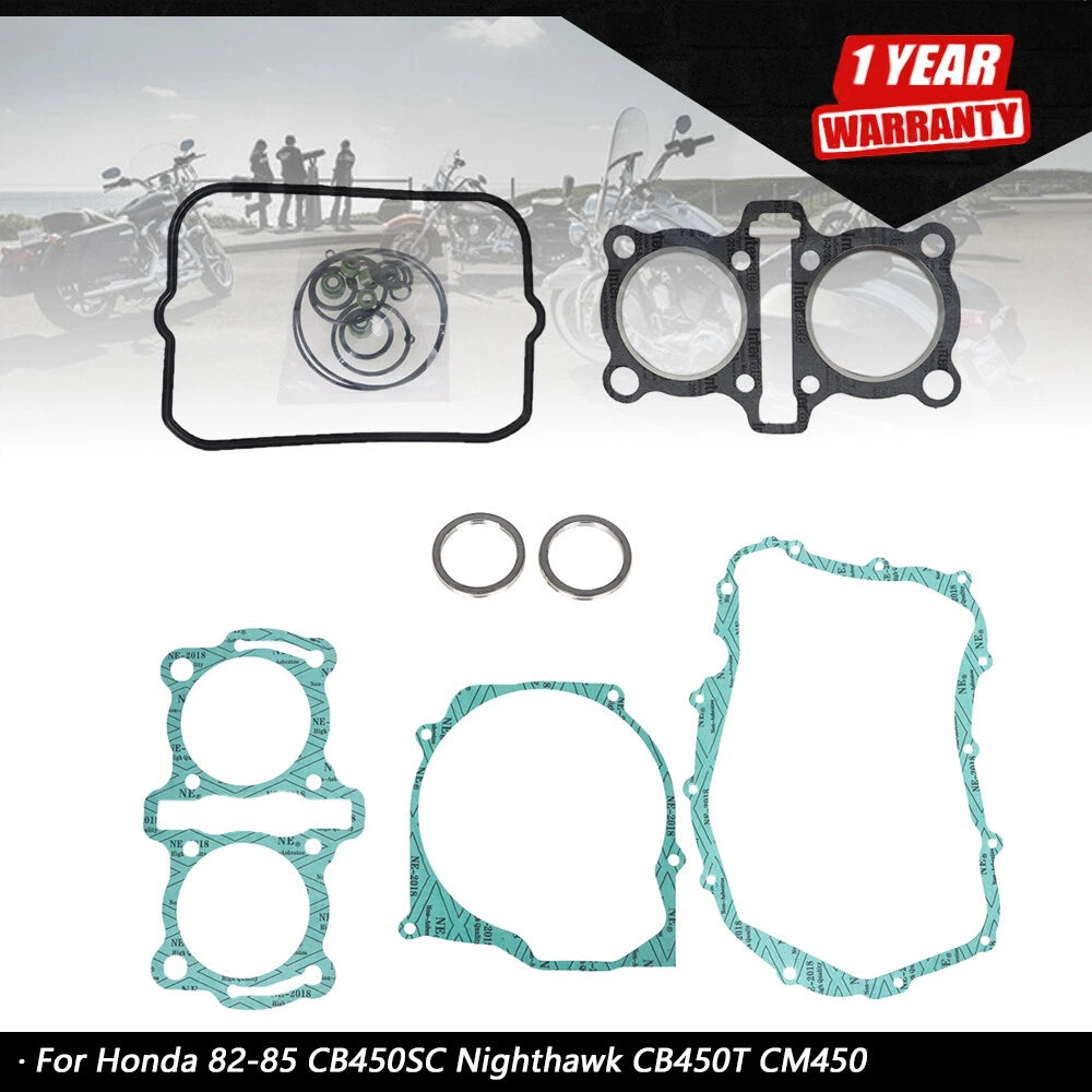 Complete Engine Gasket Kit for Honda CB450SC CB450T CM450 (1982–1985)