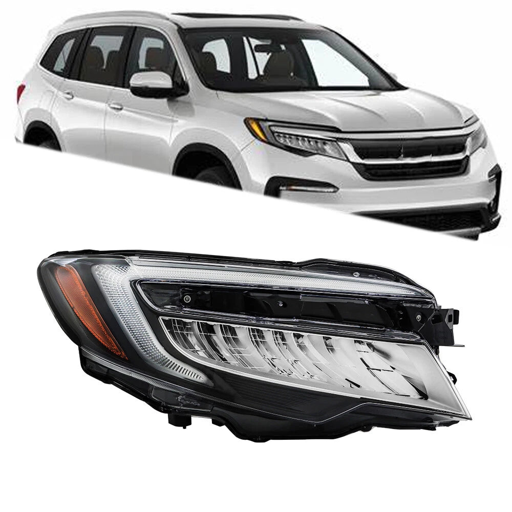 Headlight Assembly for Honda Pilot (2019â2022) LED Clear Passenger Side