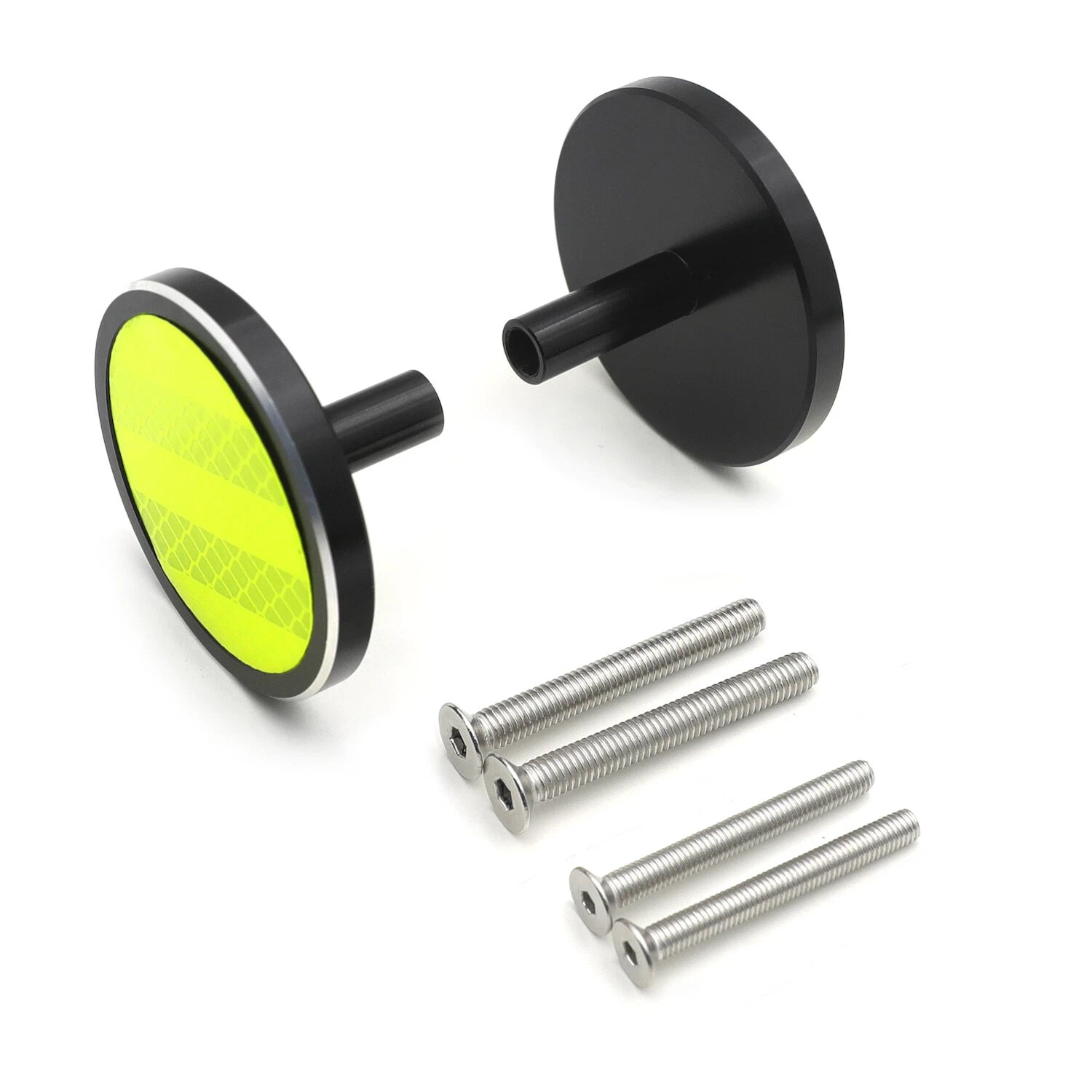 Yellow Round Reflector with M5 M6 Screw for Yamaha YZF BMW KTM GSX