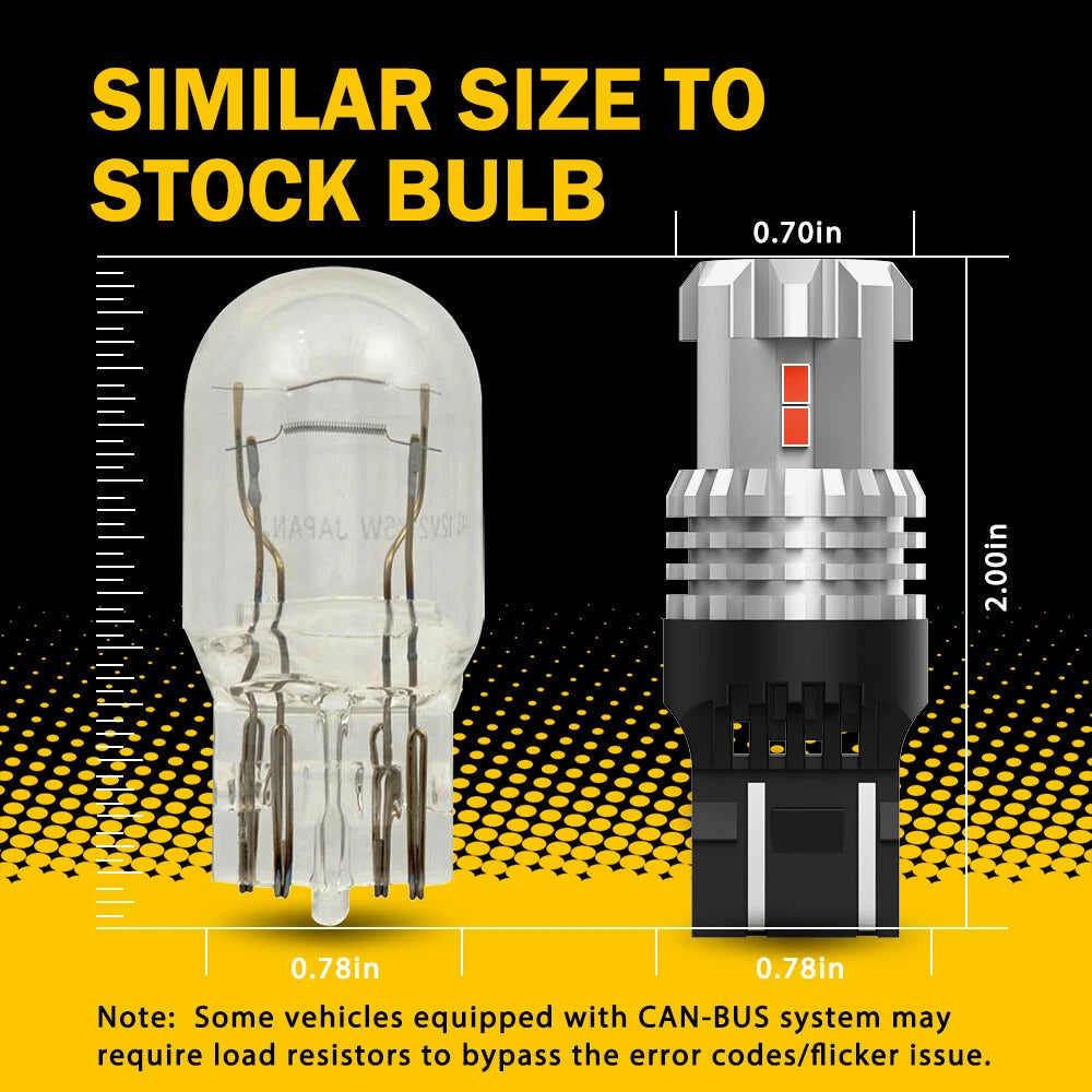Red LED Brake Tail Parking Light Bulbs for Make Model (YYYY–YYYY)