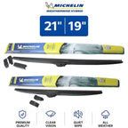Set of 2 Michelin WeatherWise Hybrid All-Weather Wiper Blades 21"/19"