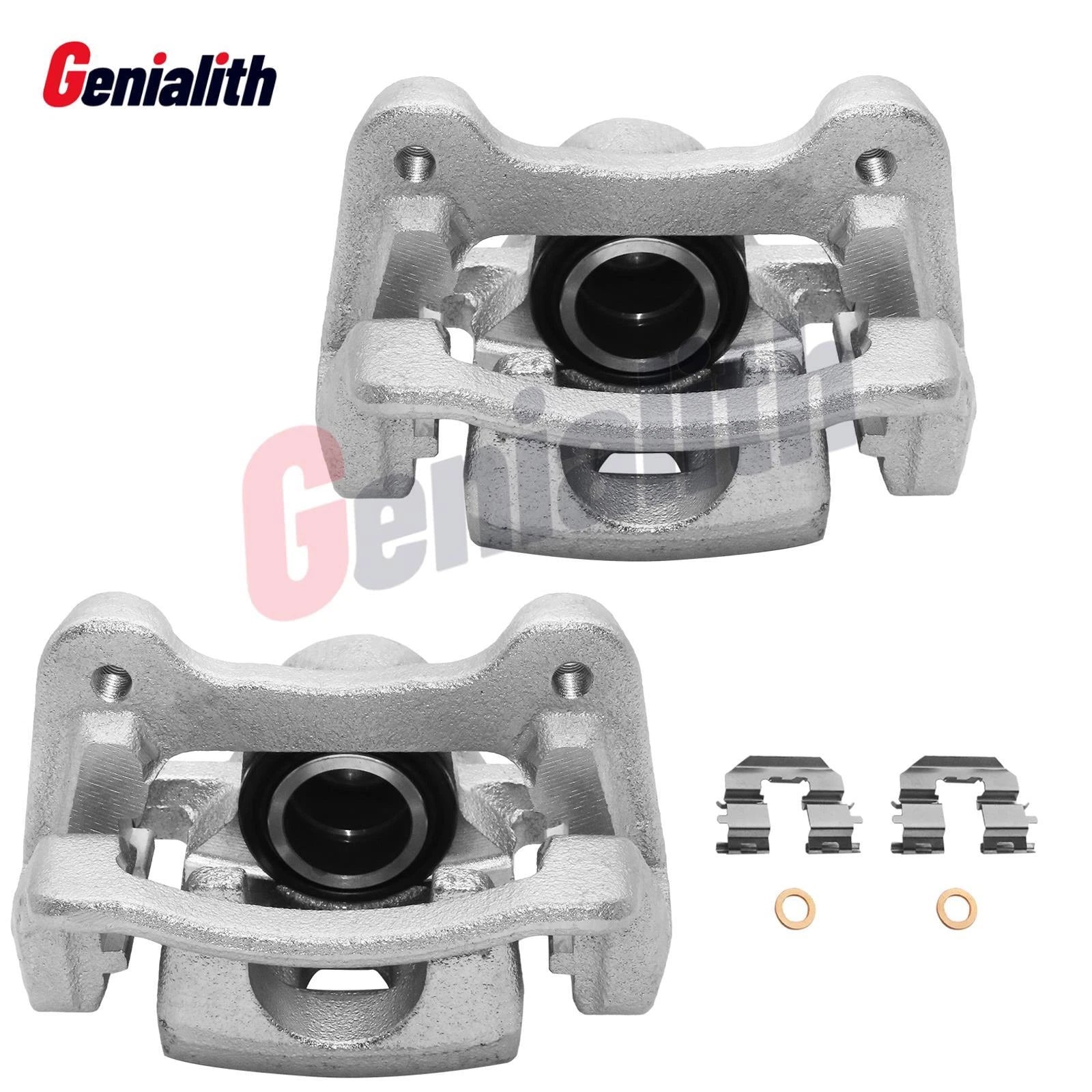 2Pc Rear Brake Caliper w/ Bracket for Hyundai Azera (2012–2017)