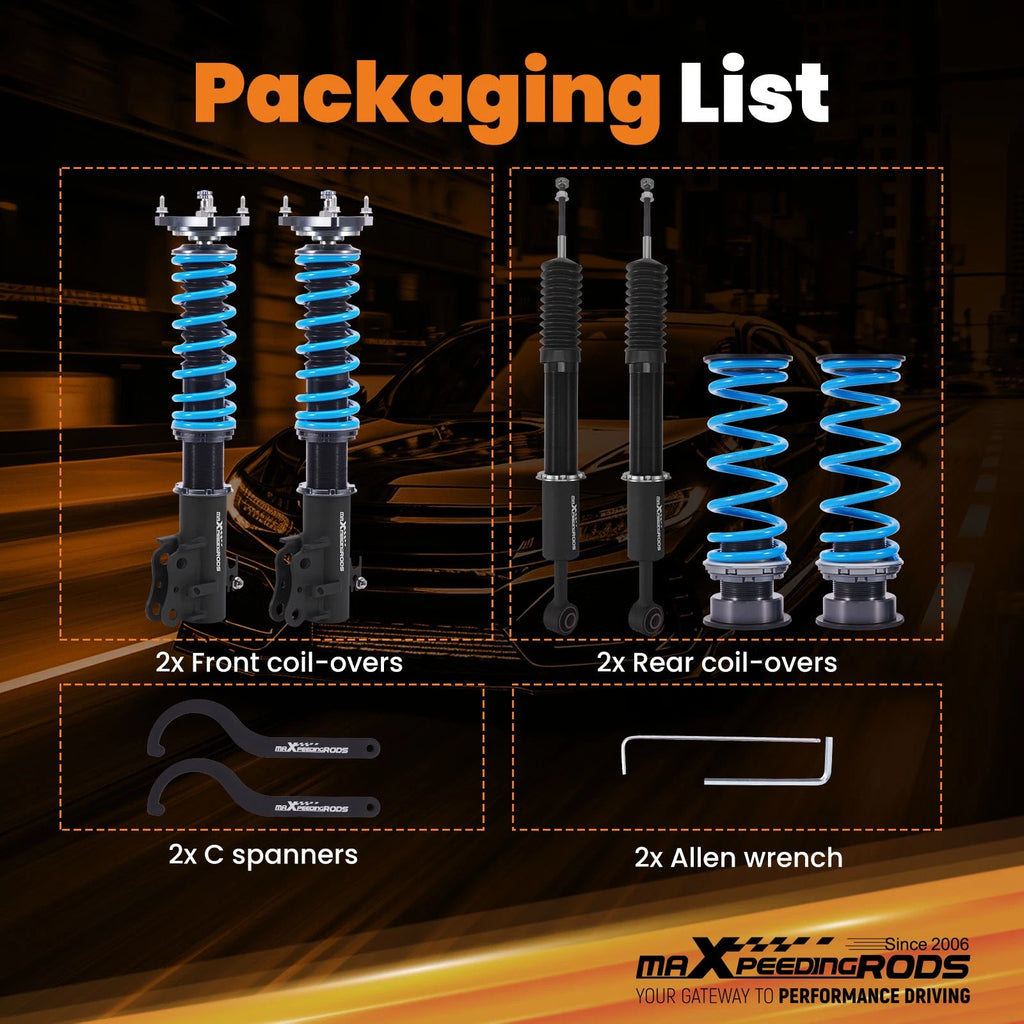 24 Way Coilover Struts for Toyota Echo Hatchback (2000-2005)