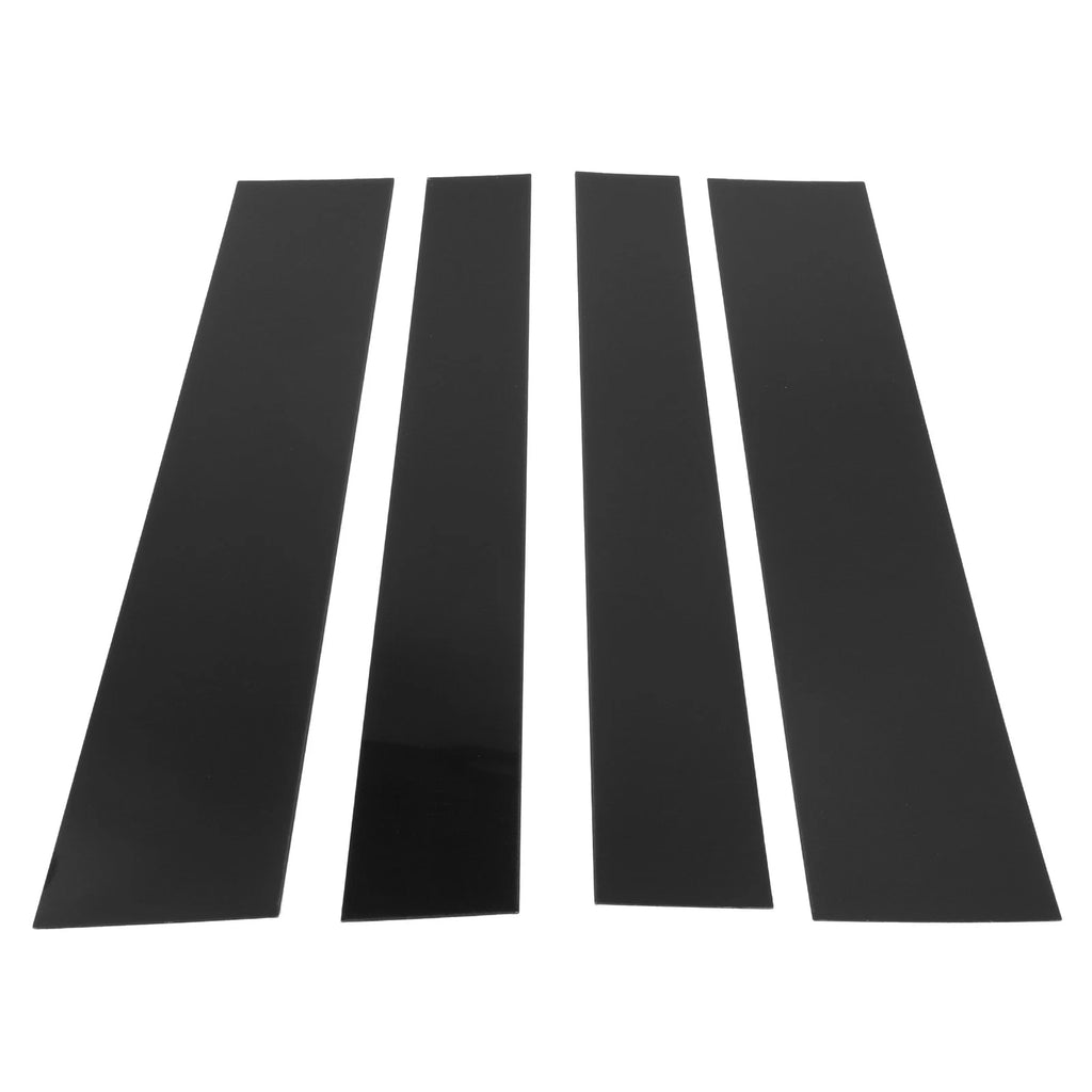 Set of 4 Door Pillar Window Trim for Toyota Tundra (2007–2013) Black