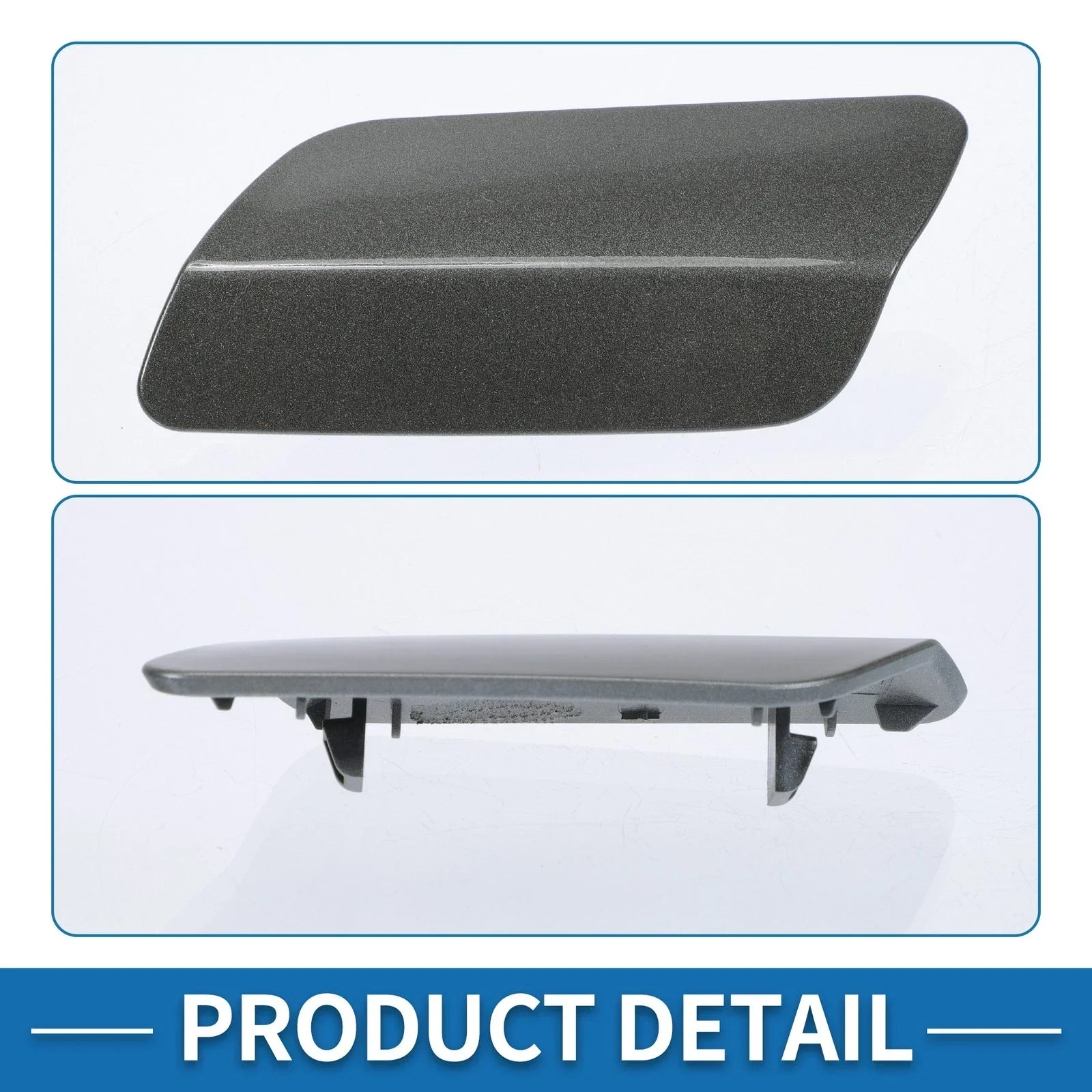 Washer Nozzle Cover Cap Front Left for BMW 640i (2012-2015) Gray