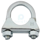 1" U-Bolt Uclamp Muffler Saddle Exhaust Pipe Clamp for Universal Fit