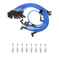 NGK Wire Set & 8 G-Power Platinum Spark Plugs for Ford Mustang 5.0 V8 (1993)