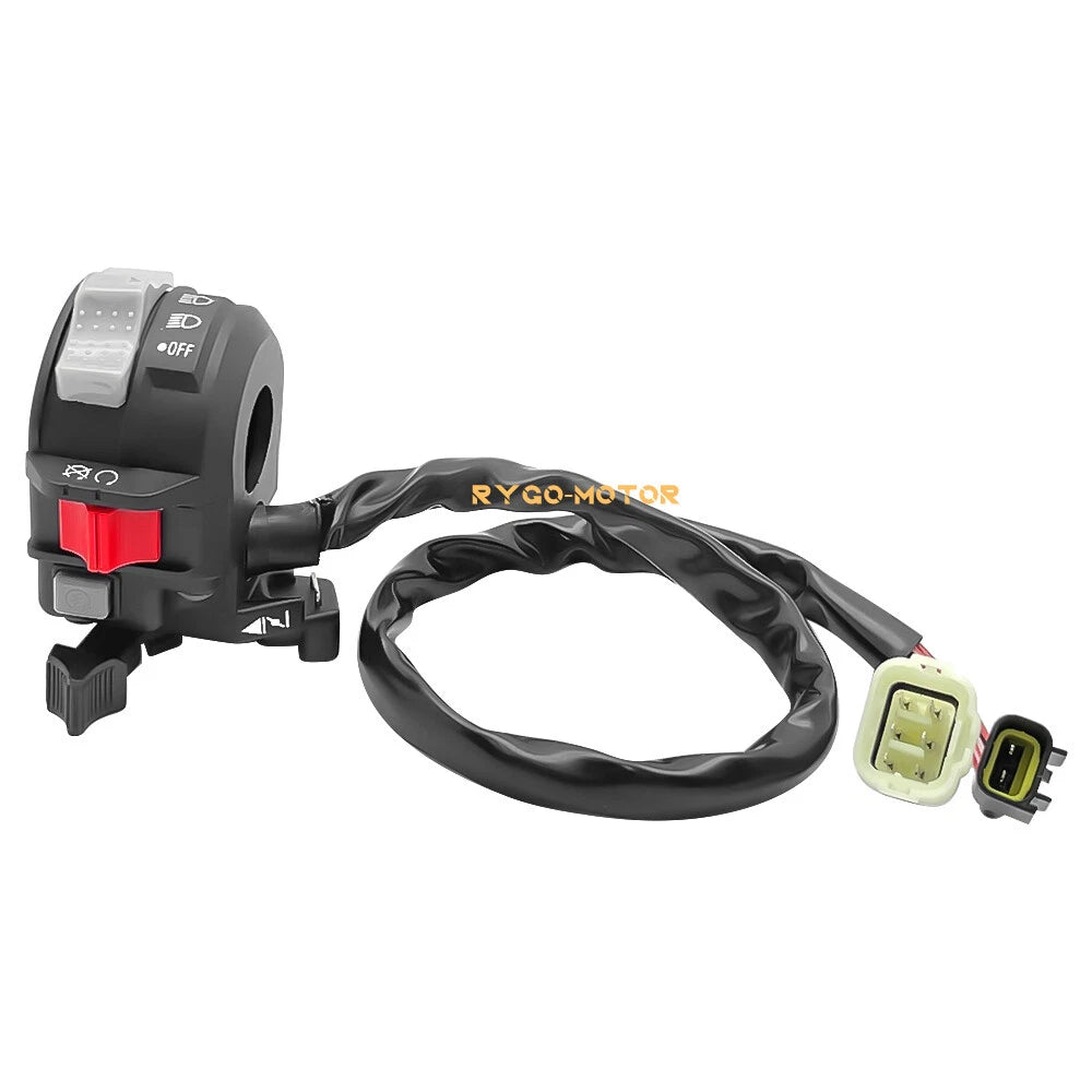 Left Handlebar Start Stop Switch for Yamaha Grizzly 350 400 660 (2007–2014)