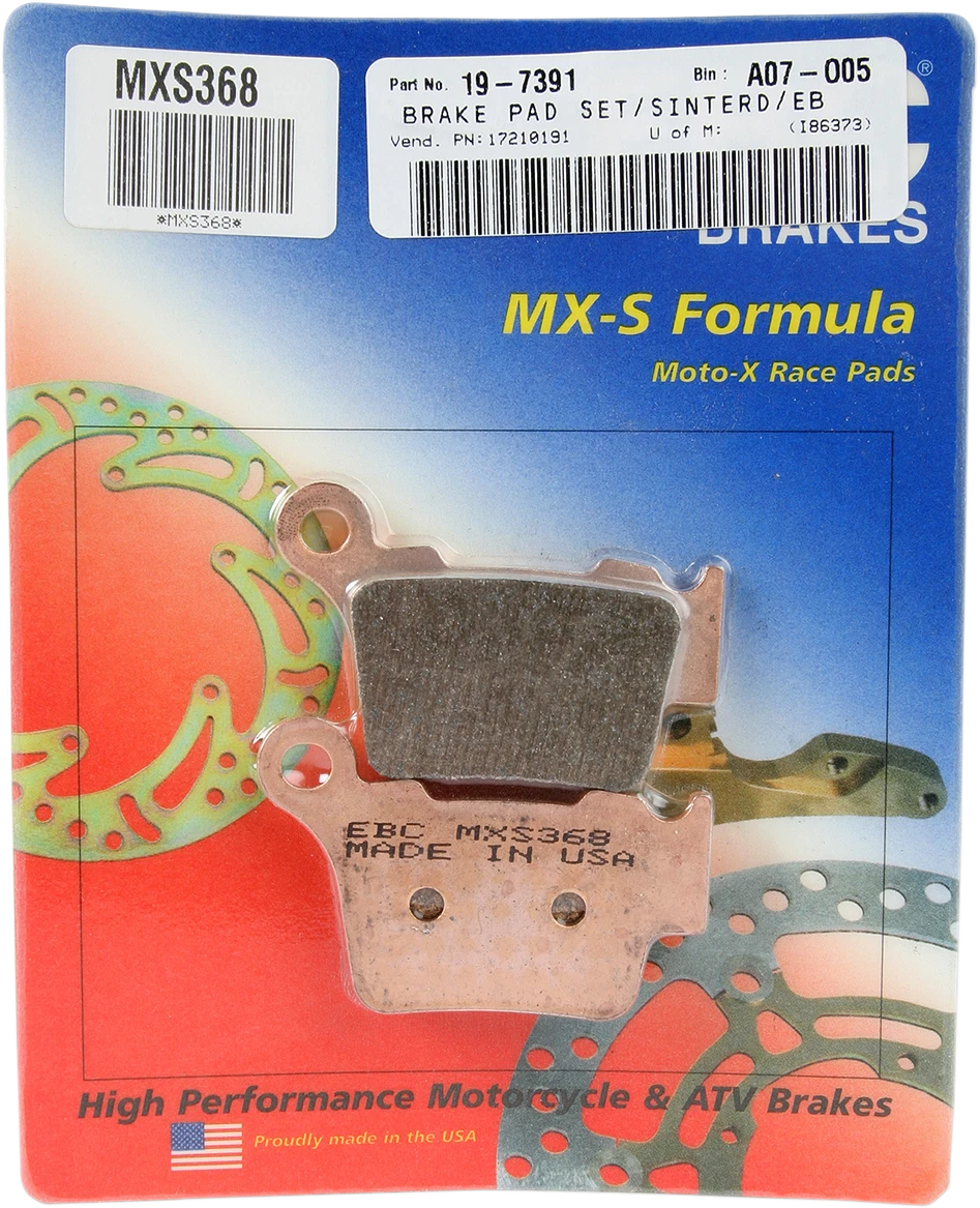 EBC MXS Brake Pads MXS368 for