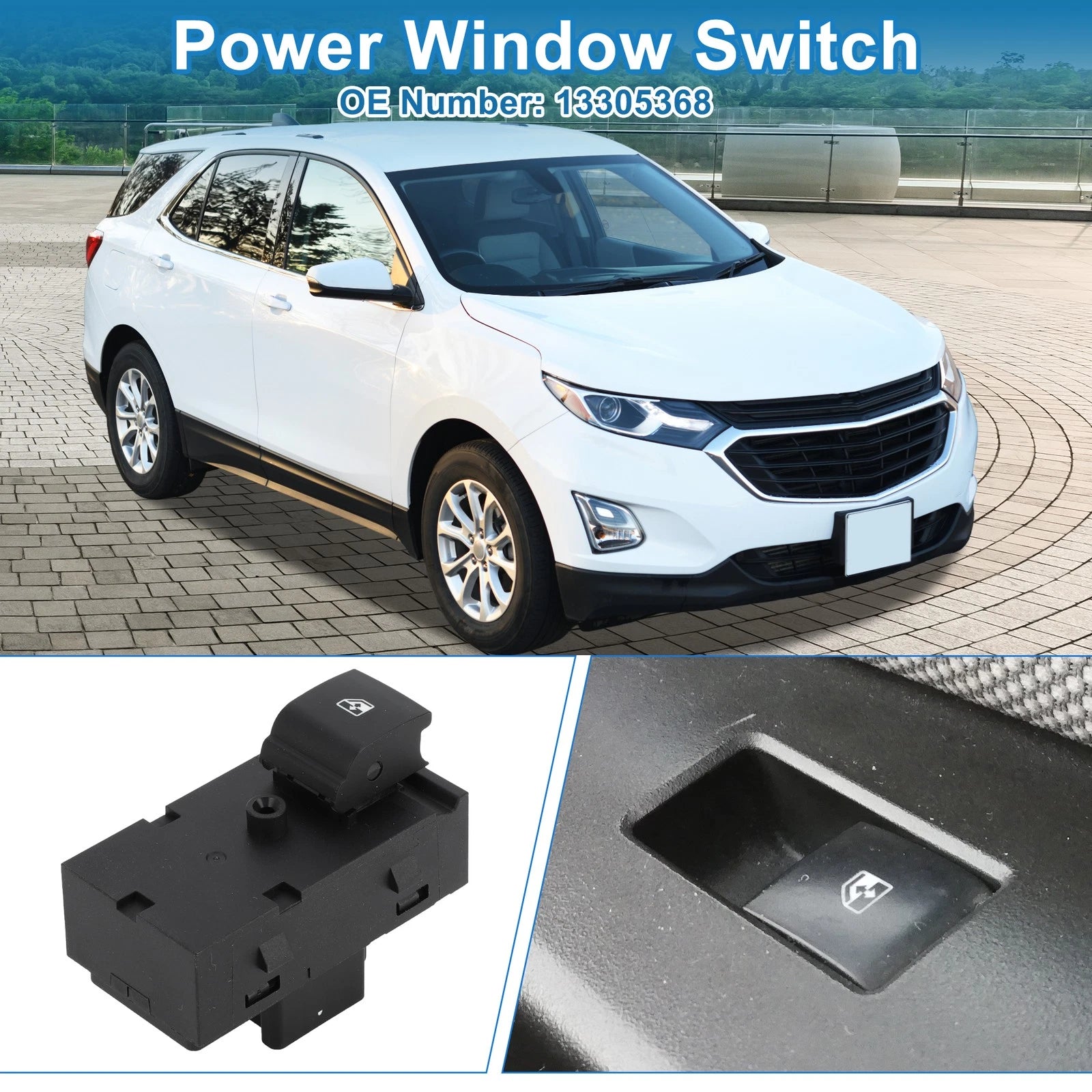 Rear Side Power Window Switch for Chevrolet Cruze Equinox Volt (2011–2015) No.13305368