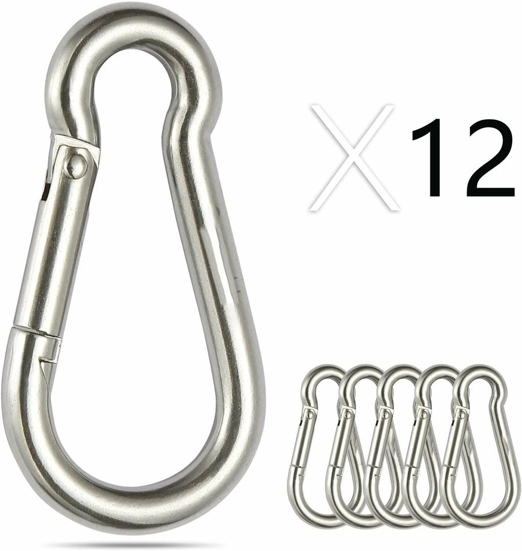 Stainless Steel Spring Snap Hook Carabiner for Universal Use 