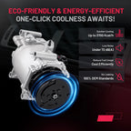 A/C Compressor with Clutch for Acura CSX, Honda Civic 2.0L (2006–2011) CO4919AC