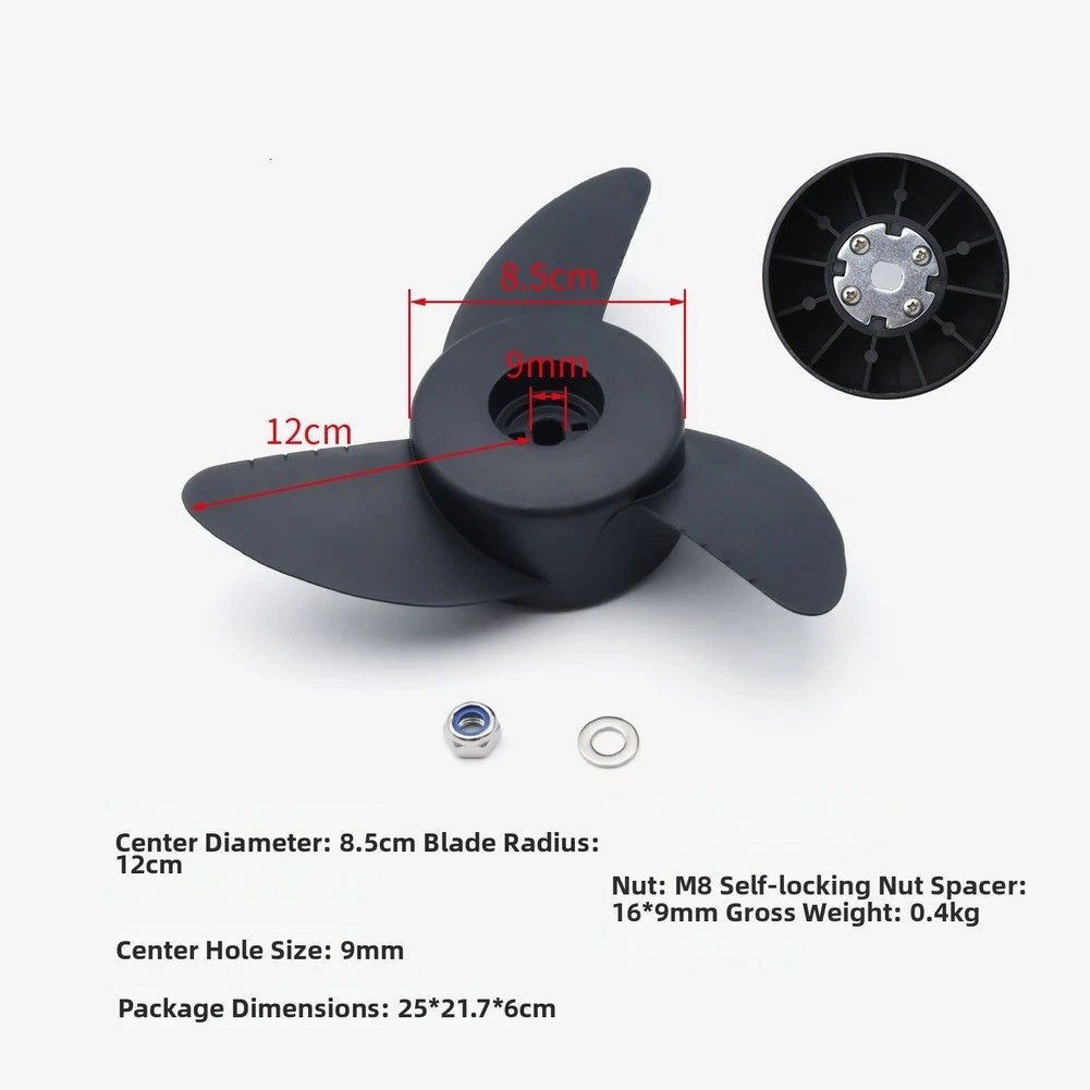 Propeller for SUNELEXE X150 X240 Outboard (8.5cm Hub)