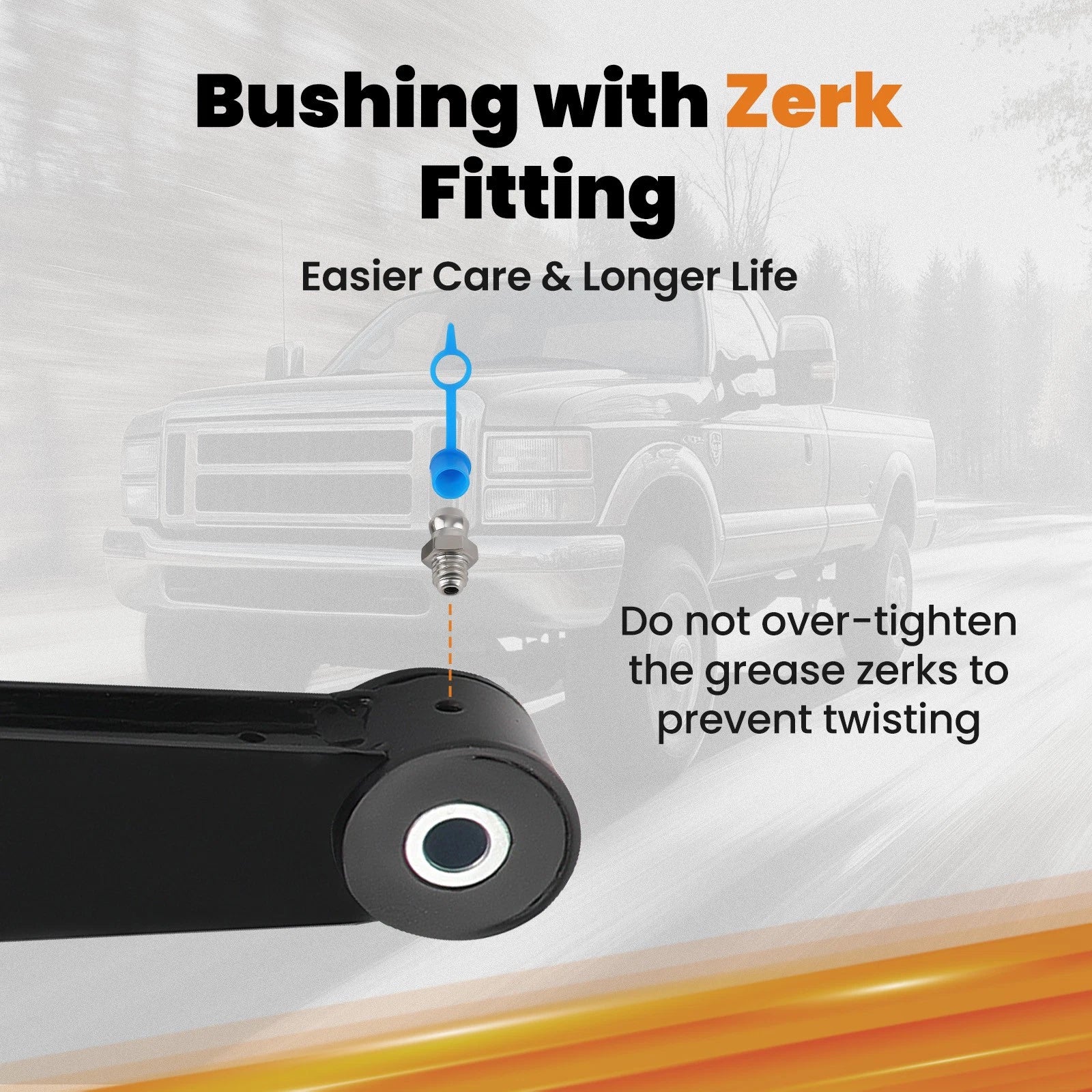 Rear Traction Bars Kit for Chevy Silverado Sierra 1500 4WD (2007–2018)