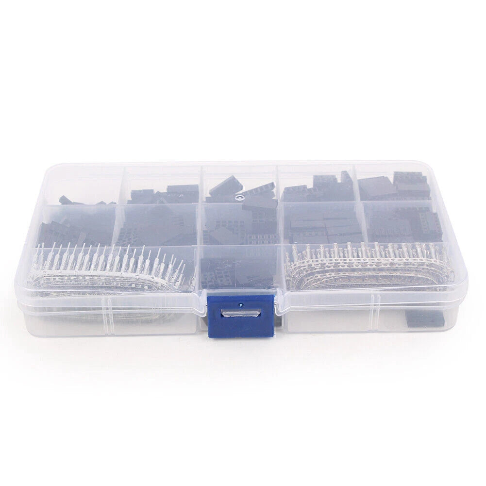 2X 2.54MM Male Female Wire Pin Header Connector Housing Kit + Case