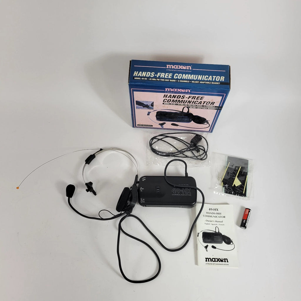 Maxon 49-HX 2 Way Hands-Free Communicator Headset for Helmet