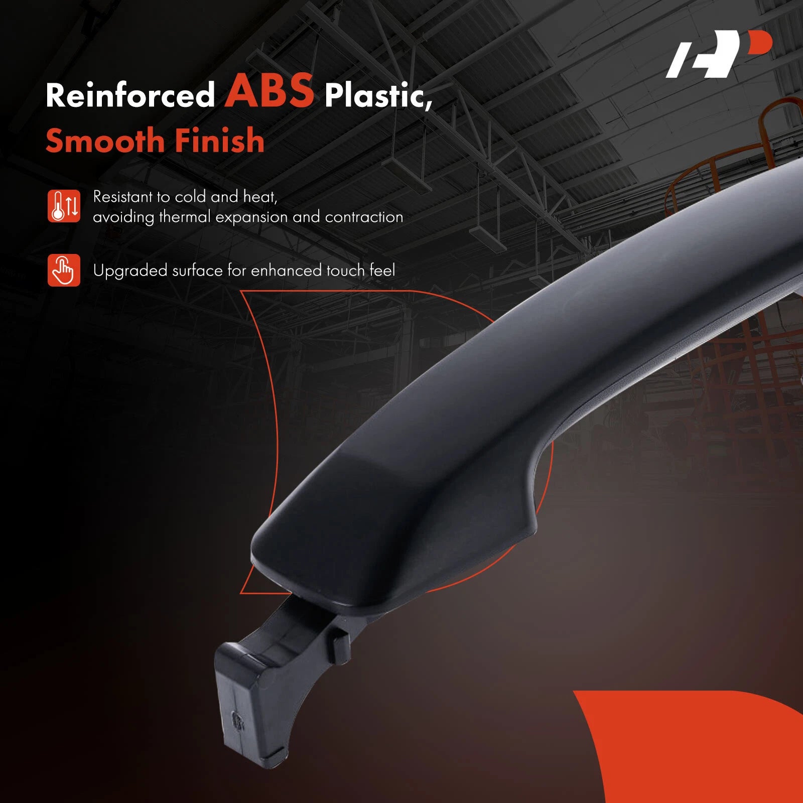 Rear Right Black Exterior Door Handle for Toyota Tundra (2007–2019)