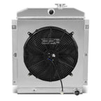 3-Row Aluminum Radiator with Cooling Fan for Chevy Truck Suburban L6 (1947–1954)