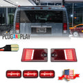 5X Red Lens LED Rear Cab Roof Running Light for Hummer H2 (2003–2009)