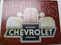 Tin Metal Sign for Chevrolet Trucks (Classic Power, Chevy Bowtie, SS, GM 2197)