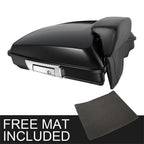 Matte Black Trunk Backrest Pad for Harley Touring Road King (2009–2013)