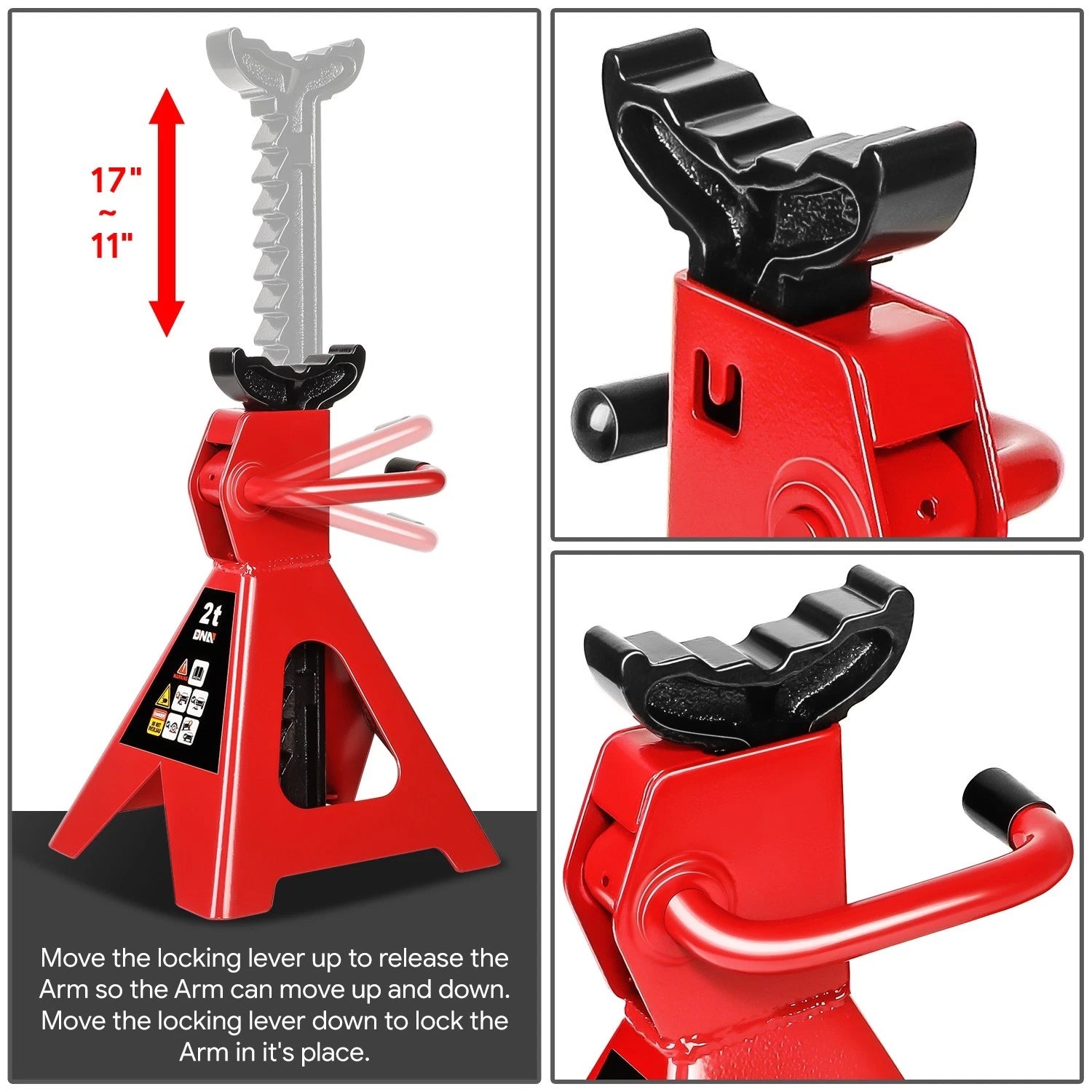 Set of 2 Hydraulic Floor Jacks for 11-17 Models (4000lbs Capacity)