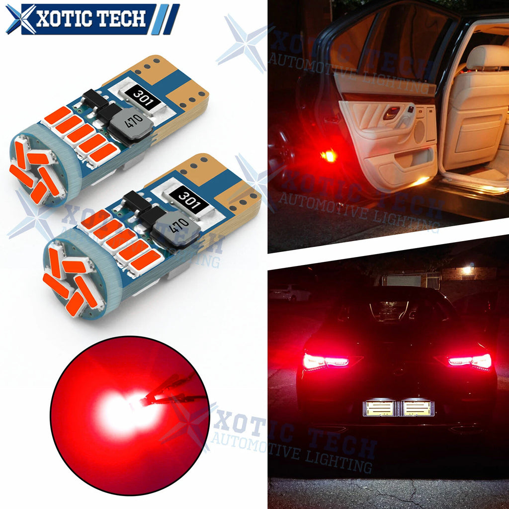 Pure Red LED Inner Tail Light Bulbs for Universal Fit (2010–2025)