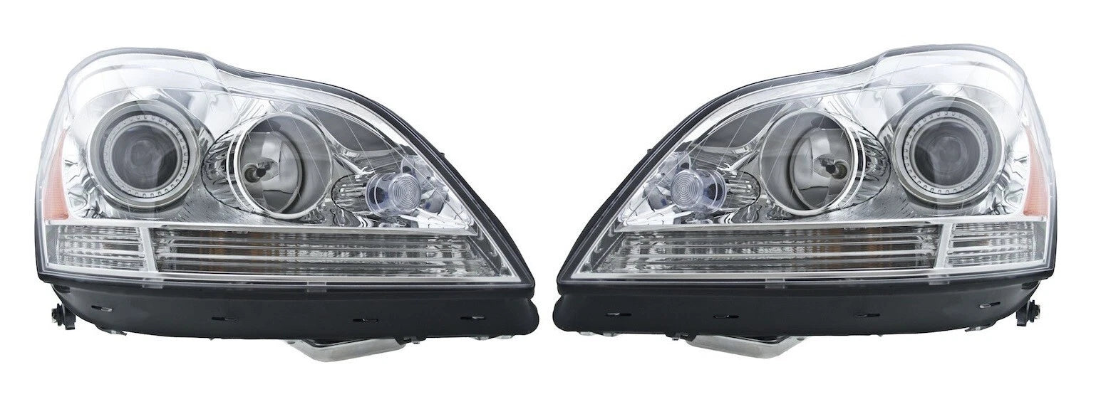 Set of 2 Hella Xenon Headlight Assemblies for Mercedes X164 (2006–2012)