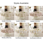 1 Pcs Round Table Cloth for 6 Seaters/4 Seaters (PVC)
