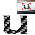Lowercase Alphabet Letter Decals for Car Badge Emblem (Universal)
