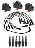 Set of 3 Ignition Coils & 6 Spark Plugs for Chevy Buick Oldsmobile (V6)