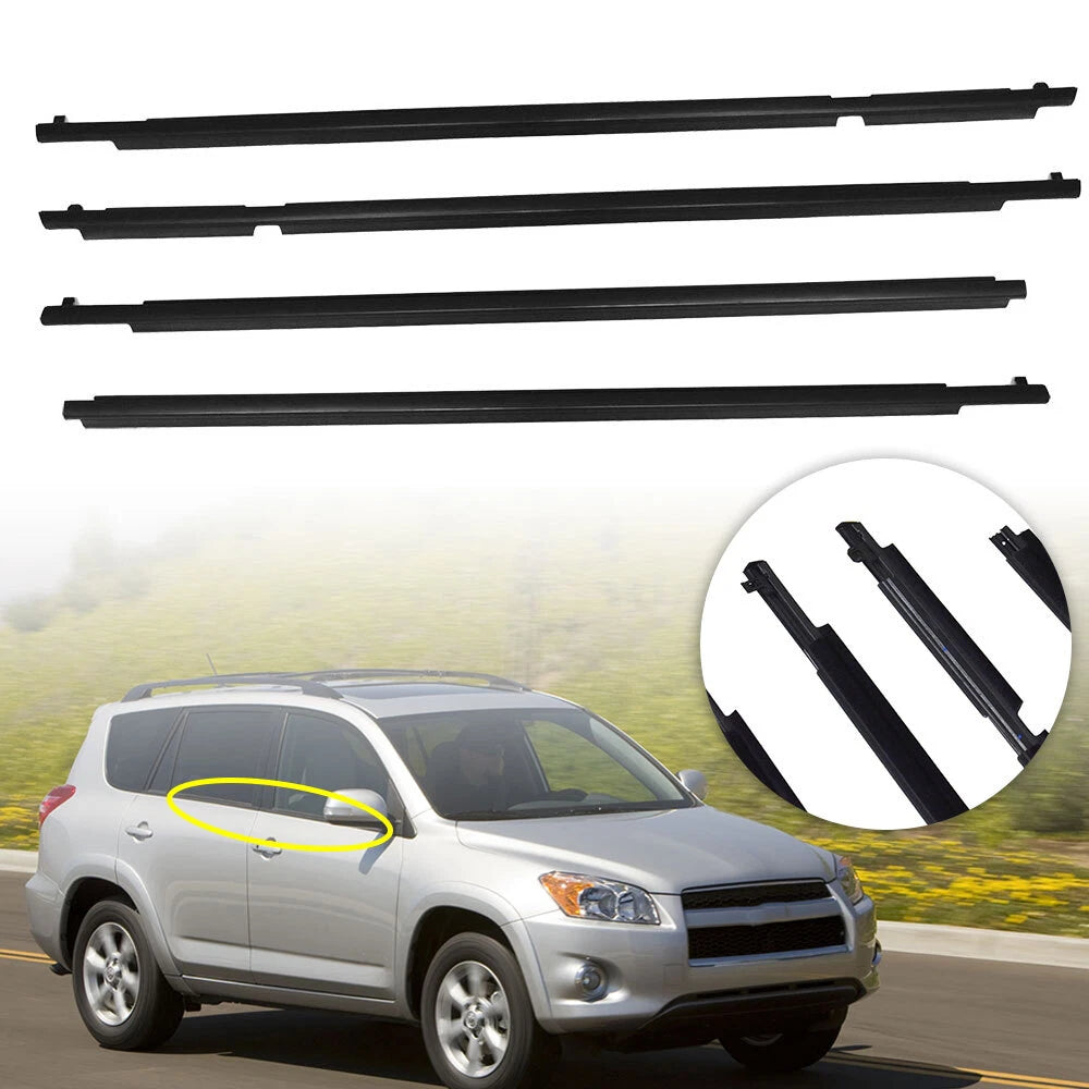Window Weatherstrip Moulding Trim Seal for Toyota RAV4 (2009–2012)
