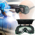 Safety Glasses for Industrial Use - Green Frame, Clear Black Lens