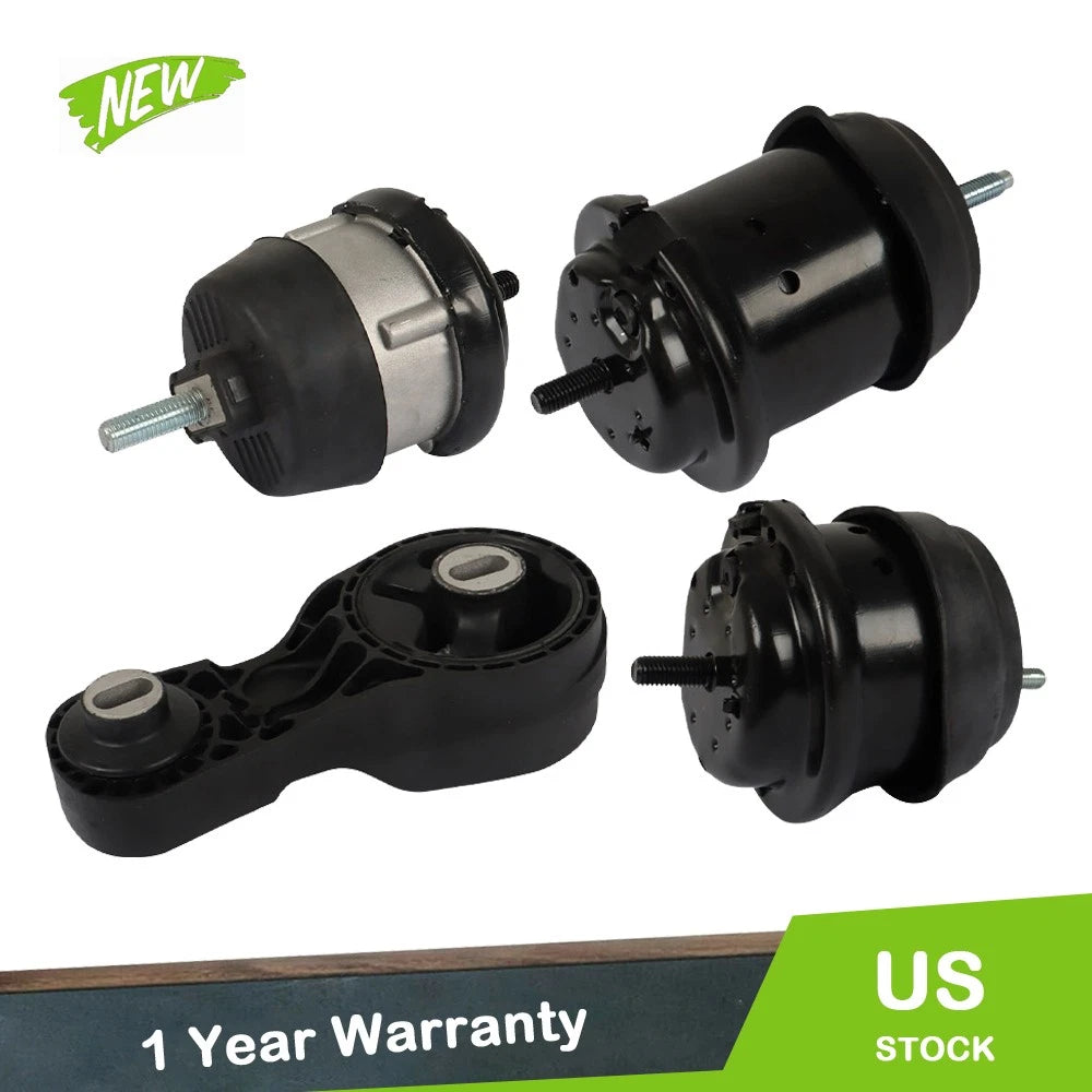 4X Motor Mount Kit for Chevrolet GMC 3.6L Gas Engine (2009–2017)