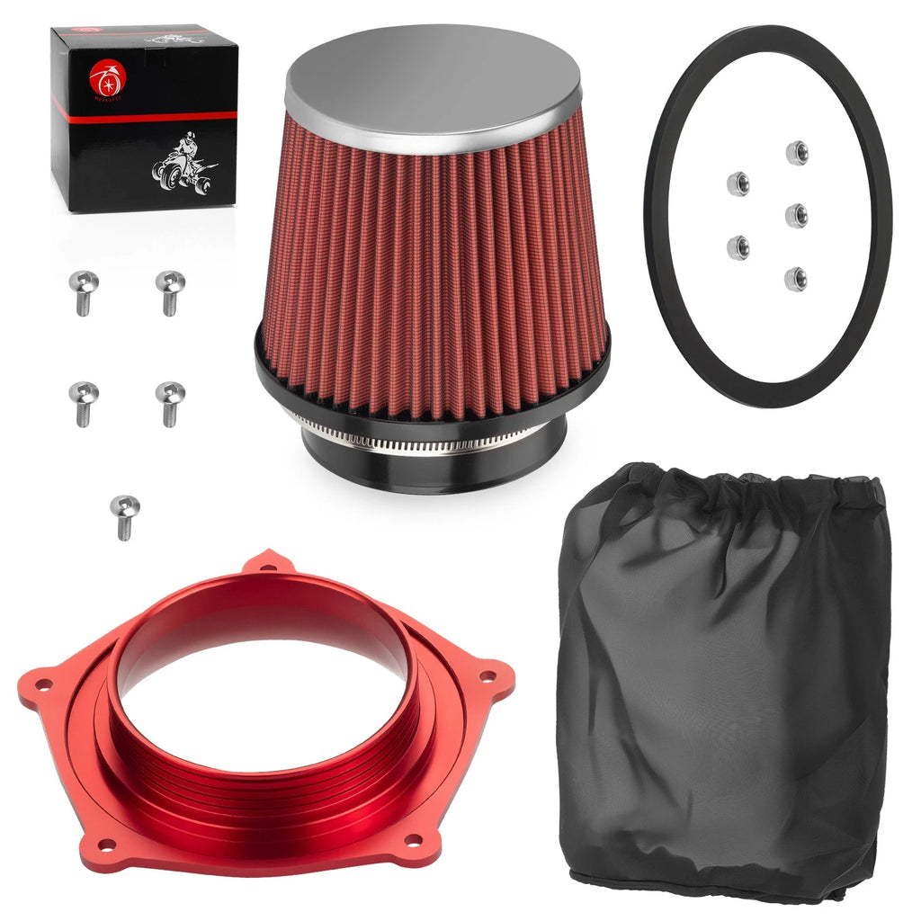 Air Filter Intake Cleaner & Guide Holder w/Bolt Kit for Yamaha YFZ450X (2008–2011)
