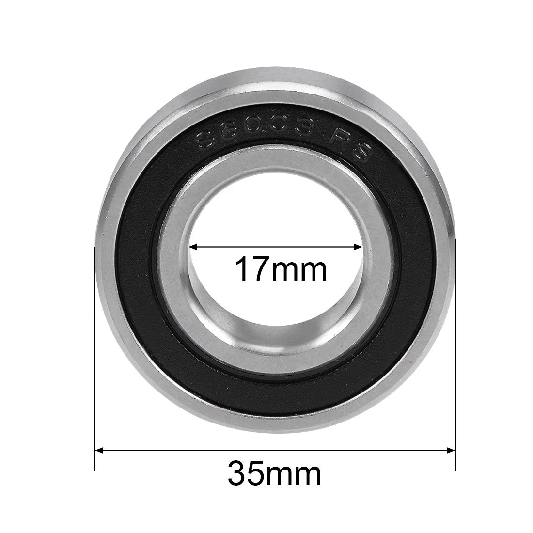 S6003-2RS Stainless Steel Ball Bearing 17x35x10mm (6003RS)