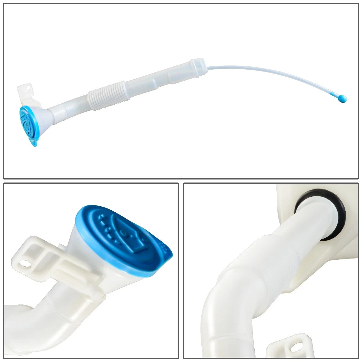 Windshield Washer Fluid Reservoir Tank Bottle w/ Cap & Pump for Acura RSX (2005–2006)